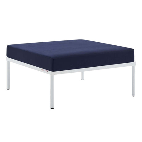Harmony Sunbrella Outdoor Patio Aluminum Ottoman - BUILDMYPLACE