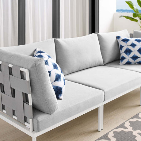 Harmony Sunbrella Outdoor Patio Aluminum Sofa - BUILDMYPLACE
