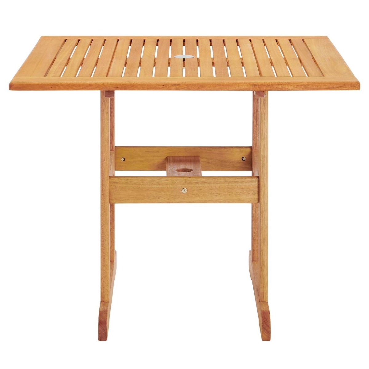 Hatteras Outdoor Patio Eucalyptus Wood Dining Table - BUILDMYPLACE
