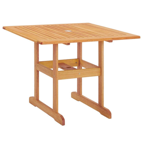 Hatteras Outdoor Patio Eucalyptus Wood Dining Table - BUILDMYPLACE