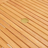 Hatteras Outdoor Patio Eucalyptus Wood Dining Table - BUILDMYPLACE