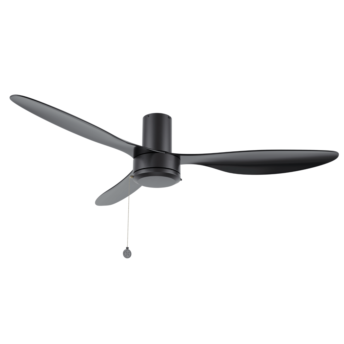 HAVEN 52 inch 3 - Blade Flush Mount Ceiling Fan with Pull Chain - LEDMyPlace