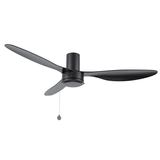 HAVEN 52 inch 3 - Blade Flush Mount Ceiling Fan with Pull Chain - LEDMyPlace