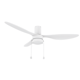 HAVEN 52 inch 3 - Blade Flush Mount Ceiling Fan with Pull Chain - LEDMyPlace