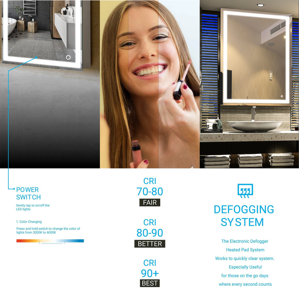 LED Lighted Bathroom Vanity Mirror