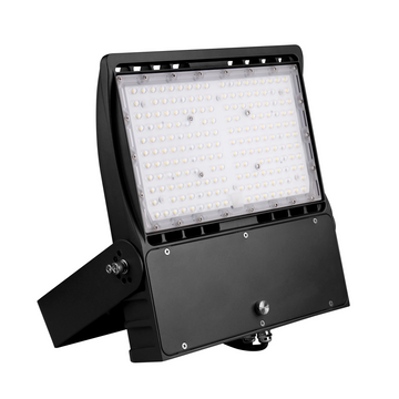 150W LED Flood Light - 400W Equivalent - Black - 21000 Lumens - 5700K - Yoke Mount - DLC Approved Floodlight