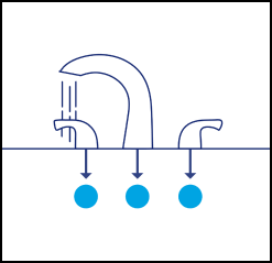 3-Hole Widespread Faucets