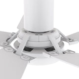 KAJ 48 inch 5 - Blade Flush Mount Smart Ceiling Fan with LED Light & Remote - LEDMyPlace