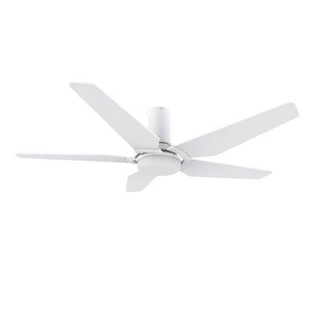 KAJ 48 inch 5 - Blade Flush Mount Smart Ceiling Fan with LED Light & Remote - LEDMyPlace