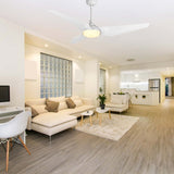 KAJ 52 inch 3 - Blade Smart Ceiling Fan with LED Light & Remote - LEDMyPlace