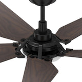 KAJ 52 inch 5 - Blade Smart Ceiling Fan with LED Light & Remote - LEDMyPlace