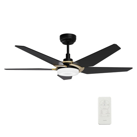 KAJ 52 inch 5 - Blade Smart Ceiling Fan with LED Light & Remote - LEDMyPlace