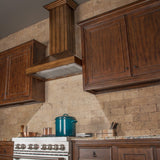 ZLINE 36" Wooden Convertible Vent Wall Mount Range Hood in Rustic Light Finish - Includes Motor (KPLL-36)