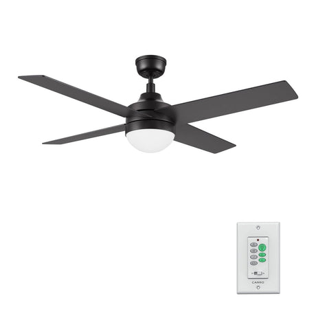 KIMBALL 52 inch 4 - Blade Ceiling Fan with LED Light & Wall Control - LEDMyPlace