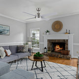 KIMBALL 52 inch 4 - Blade Ceiling Fan with LED Light & Wall Control - LEDMyPlace