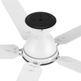 Kipton 52 inch 5 - Blade Ceiling Fan with LED Light Kit & Remote Control - White - LEDMyPlace