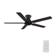 Kipton 52 inch 5 - Blade Ceiling Fan with Remote Control - Black/wooden/Walnut - LEDMyPlace