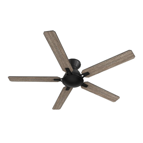 Kipton 52 inch 5 - Blade Ceiling Fan with Remote Control - Black/wooden/Walnut - LEDMyPlace