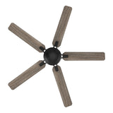 Kipton 52 inch 5 - Blade Ceiling Fan with Remote Control - Black/wooden/Walnut - LEDMyPlace