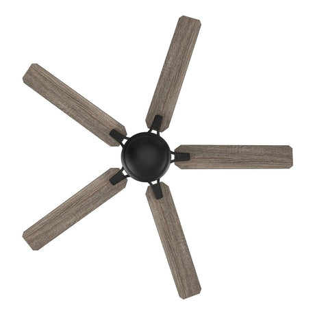 Kipton 52 inch 5 - Blade Ceiling Fan with Remote Control - Black/wooden/Walnut - LEDMyPlace