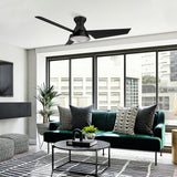 KREIS 52 inch Flush Mount 3 - Blade Smart Ceiling Fan with LED Light & Remote - LEDMyPlace
