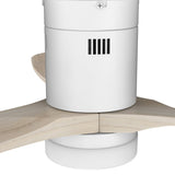 LABELLE 52 inch 3 - Blade Flush Mount Smart Ceiling Fan with LED Light & Remote - LEDMyPlace