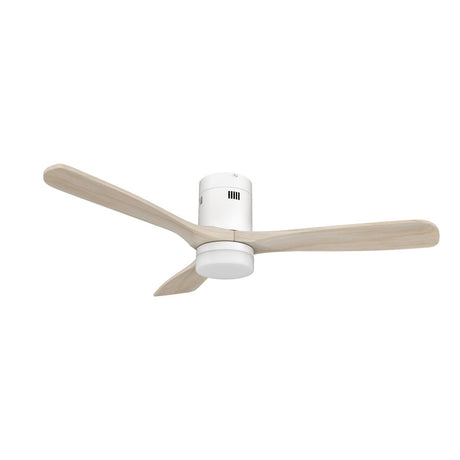 LABELLE 52 inch 3 - Blade Flush Mount Smart Ceiling Fan with LED Light & Remote - LEDMyPlace