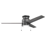 LAMONT 52 inch 3 - Blade Flash Mount Ceiling Fan with LED Light & Pull Chain - LEDMyPlace