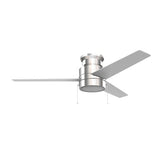 LAMONT 52 inch 3 - Blade Flash Mount Ceiling Fan with Pull Chain &LED Light - LEDMyPlace