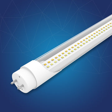 Hybrid T8 4ft LED Tube/Bulb - 22w/20w/18w/ 15w/12w/10w Watt Adjustable, 130lm/w, 3000k/3500k/4000k/5000k/6000k/6500k CCT Changeable, Clear, Base G13, Single End/ Double End Power - Ballast Compatible or Bypass