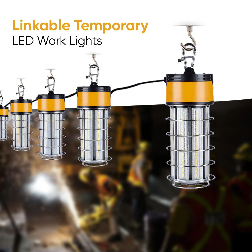 LED Temporary Work Lights with Cage