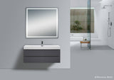 Luna 47'' Polished Edge Back-lit LED Mirror for Bathroom Vanity