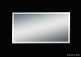 Luna 55'' Polished Edge Back-lit LED Mirror for Bathroom Vanity