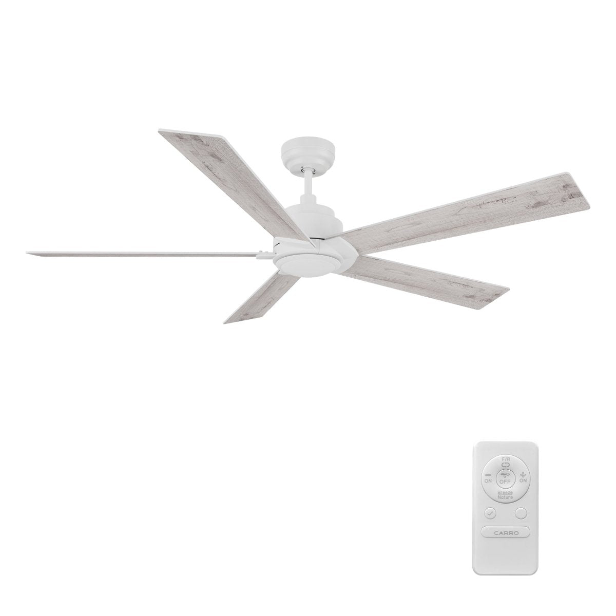 LURGAN 60 inch 5 - Blade No Light Ceiling Fan with Remote - LEDMyPlace