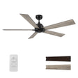 LURGAN 60 inch 5 - Blade No Light Ceiling Fan with Remote - LEDMyPlace