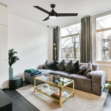 MALTA 52 inch 3 - Blade Ceiling Fan with LED Light & Pull Chain - LEDMyPlace