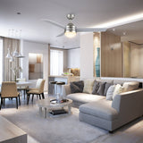 MALTA 52 inch 3 - Blade Ceiling Fan with LED Light & Pull Chain - LEDMyPlace