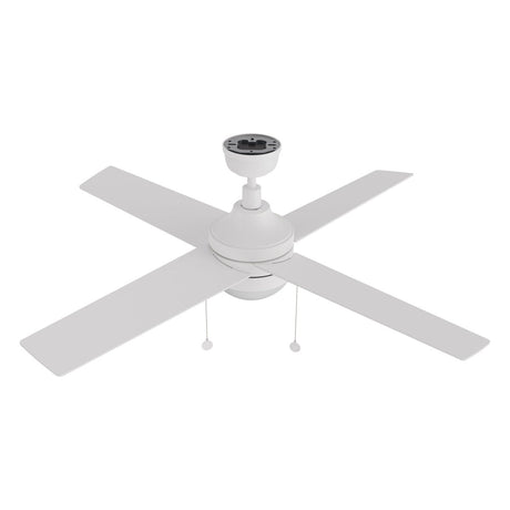 MALTA 52 inch 4 - Blade Ceiling Fan with LED Light & Pull Chain - LEDMyPlace