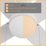 MALTA 52 inch 4 - Blade Ceiling Fan with LED Light & Pull Chain - LEDMyPlace