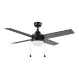 MALTA 52 inch 4 - Blade Ceiling Fan with LED Light & Pull Chain - LEDMyPlace