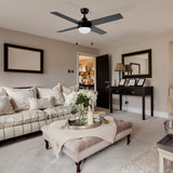 MALTA 52 inch 4 - Blade Ceiling Fan with LED Light & Pull Chain - LEDMyPlace