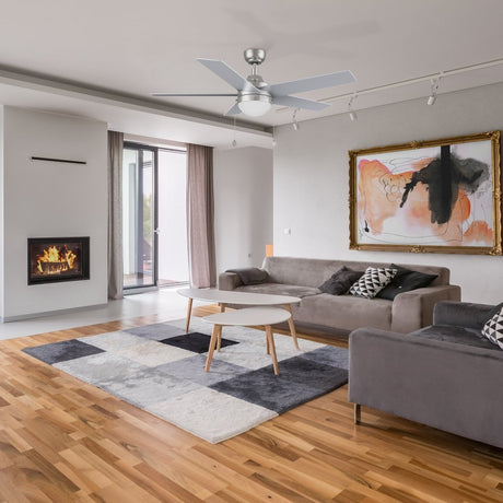 MALTA 52 inch 5 - Blade Ceiling Fan with LED Light & Pull Chain - LEDMyPlace