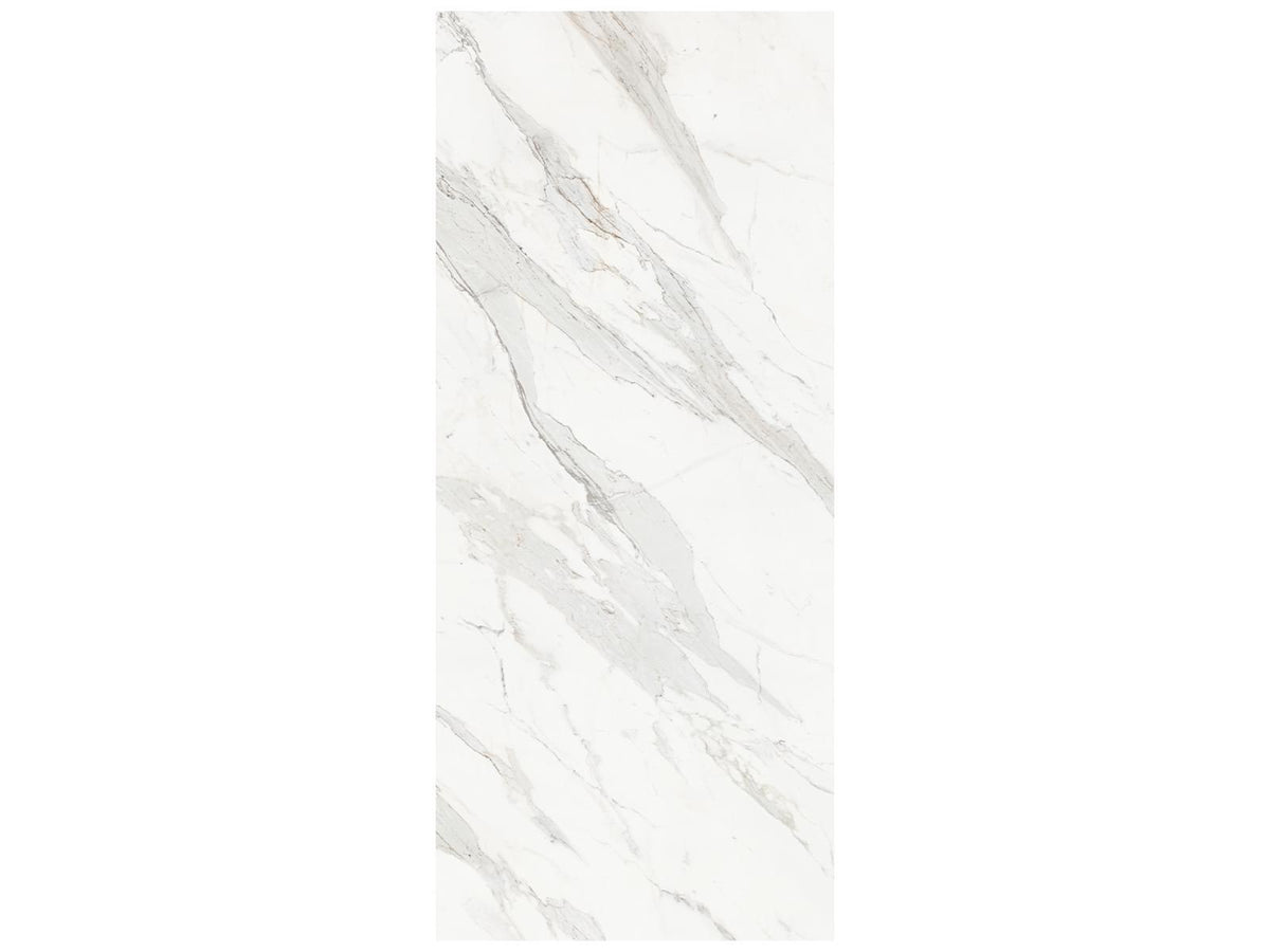 48 x 110 in Majesto Calacatta Borghini Honed Rectified Colorsync Sintered Slab 6 mm