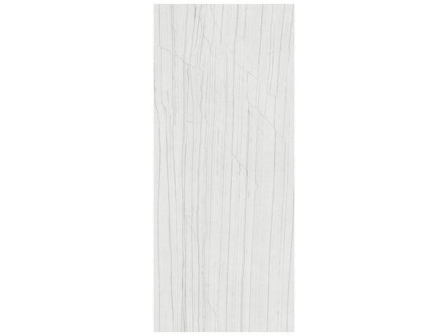 48 x 110 in Majesto Bianco Stratura Polished Rectified Colorsync Sintered Slab 6 mm