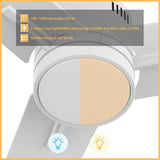 MONTGOMERY 52 inch 3 - Blade Smart Ceiling Fan with LED Light & Remote - LEDMyPlace