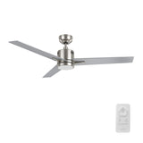 MONTGOMERY 52 inch 3 - Blade Smart Ceiling Fan with LED Light & Remote - LEDMyPlace