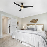 MONTGOMERY 52 inch 3 - Blade Smart Ceiling Fan with LED Light & Remote - LEDMyPlace