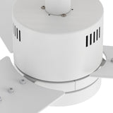 MONTGOMERY 52 inch 3 - Blade Smart Ceiling Fan with LED Light & Remote - LEDMyPlace