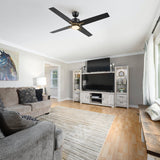 MONTGOMERY 52 inch 4 - Blade Smart Ceiling Fan with LED Light & Remote - LEDMyPlace