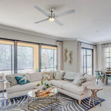 MONTGOMERY 52 inch 4 - Blade Smart Ceiling Fan with LED Light & Remote - LEDMyPlace